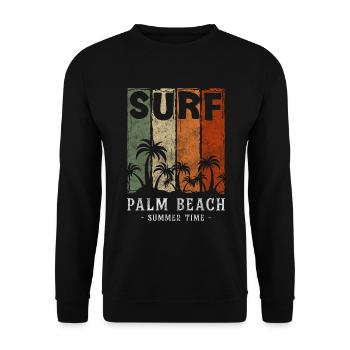 Summer, Warmth, Sun, Sunset - Unisex Sweatshirt - black - Front - Alina (178cm) & Michal (187cm)