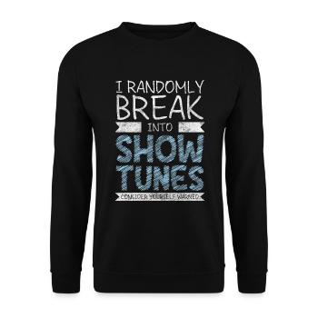 Schauspielerin Bühne Spiel Musical - Unisex Pullover - Schwarz - Vorne - Alina (178cm) & Michal (187cm)