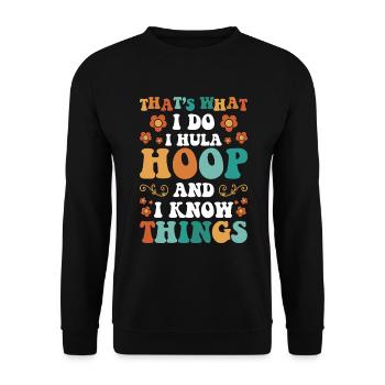 Hullern Fitness Training Motivation - Unisex Pullover - Schwarz - Vorne - Alina (178cm) & Michal (187cm)