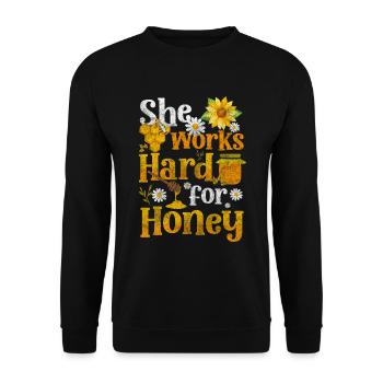 Apiculteurs Abeilles Insectes - Sweat-shirt Unisexe - noir - Devant - Alina (178cm) & Michal (187cm)