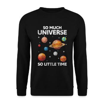 Astronomy Research Discover Astronomer - Unisex Sweatshirt - black - Front - Alina (178cm) & Michal (187cm)