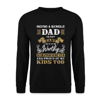 Parents Solo Sarcasm - Unisex Sweatshirt - black - Front - Alina (178cm) & Michal (187cm)