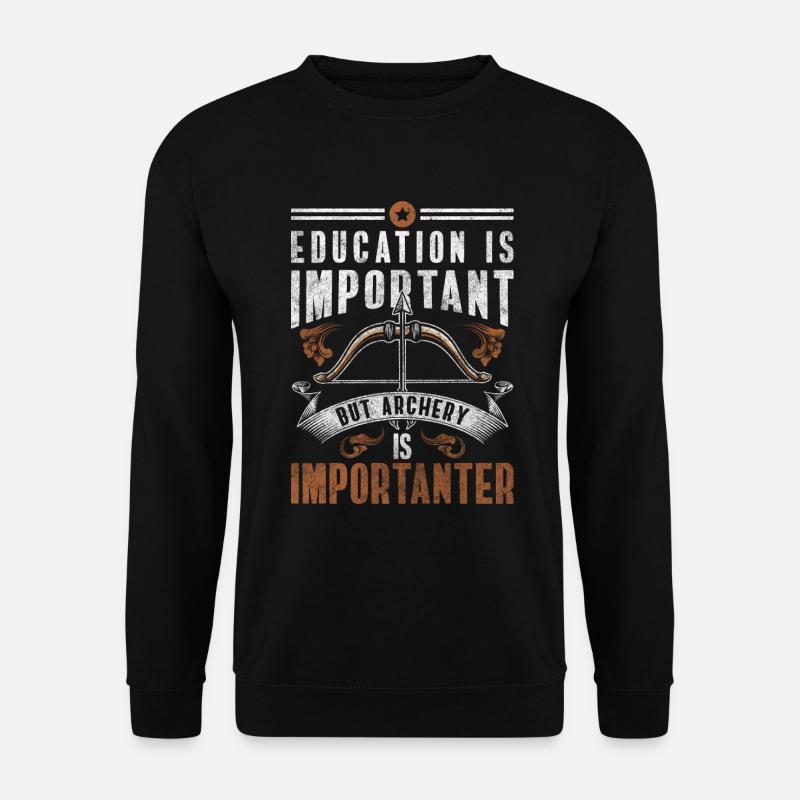 Sagittaire Hobby Cibles Flèches - Sweat-shirt Unisexe - noir