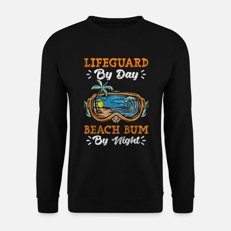 Rettungsschwimmer Strand Urlaub - Unisex Pullover - Schwarz