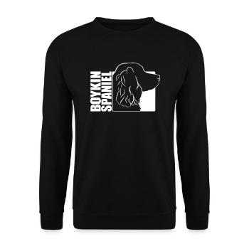 Boykin Spaniel Profil Chien Chien Wilsigns - Sweat-shirt Unisexe - noir - Devant - Alina (178cm) & Michal (187cm)