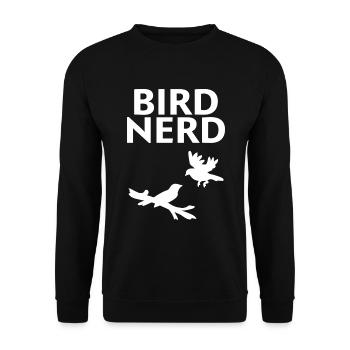 Bird Nerd - Unisex Sweatshirt - black - Front - Alina (178cm) & Michal (187cm)