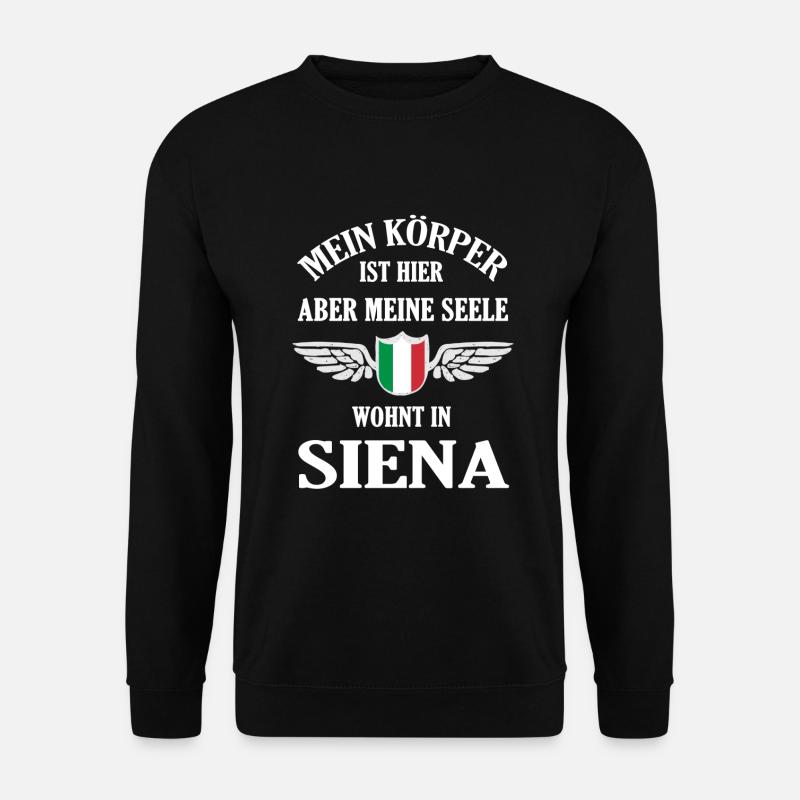 Siena Herzschlag – Toskana-Träume in der Seele - Unisex Pullover - Schwarz