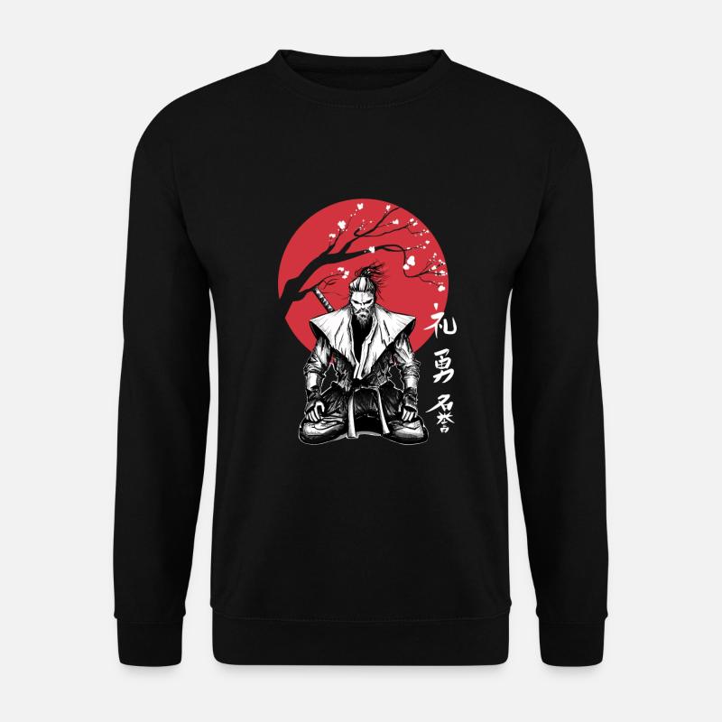 Samurai Bushido Ronin Ninja Rispetta Onore Coraggio - Felpa unisex - nero