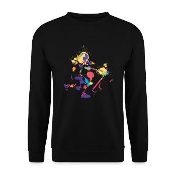 Music Box Facility Party Festival Accessories Outfit - Unisex Sweatshirt - black - Front - Alina (178cm) & Michal (187cm)