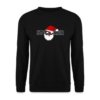 Snooker Funny Christmas Billard - Sweat-shirt Unisexe - noir - Devant - Alina (178cm) & Michal (187cm)