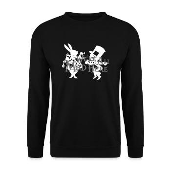 Nous sommes tous fous ici - Sweat-shirt Unisexe - noir - Devant - Alina (178cm) & Michal (187cm)