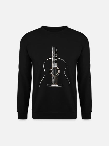 Acoustic guitar - Unisex Sweatshirt - black