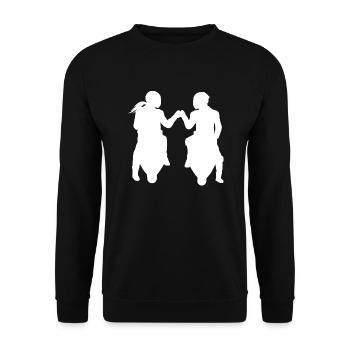 Bikercouple Couple Couple Motorcycle Super sportsman - Unisex Sweatshirt - black - Front - Alina (178cm) & Michal (187cm)