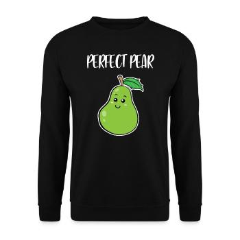 Couple correspondant drôle mignon parfait poire amour jeu de mots - Sweat-shirt Unisexe - noir - Devant - Alina (178cm) & Michal (187cm)