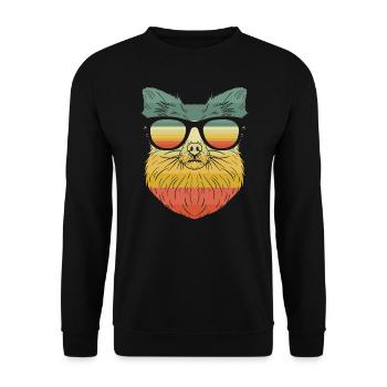Cool Chihuahua Besitzer Pet Pup Lover Tier Hunde - Unisex Pullover - Schwarz - Vorne - Alina (178cm) & Michal (187cm)