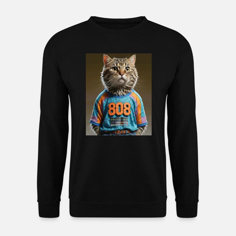808Cat Adult - Unisex Pullover - Schwarz