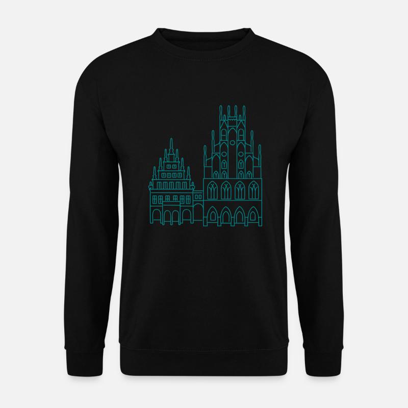 Rathaus Münster - Unisex Pullover - Schwarz