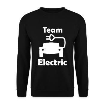 Équipe électrique - Sweat-shirt Unisexe - noir - Devant - Alina (178cm) & Michal (187cm)