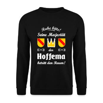 The Hoffema Boys - Unisex Sweatshirt - black - Front - Alina (178cm) & Michal (187cm)