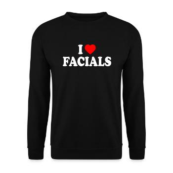 I love facials - Sweat-shirt Unisexe - noir - Devant - Alina (178cm) & Michal (187cm)