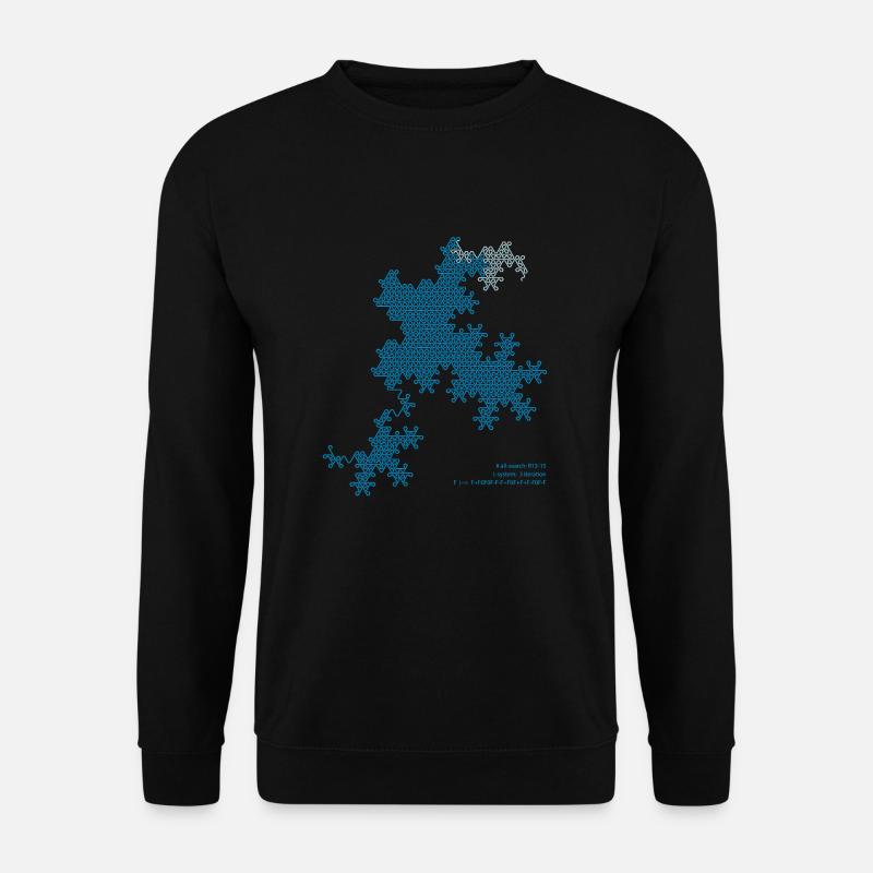 Points-edges R13-15 blue lines - Unisex Sweatshirt - black