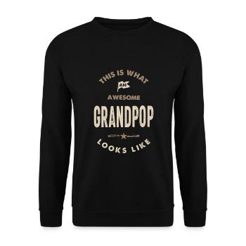 Super Grandpop - Sweat-shirt Unisexe - noir - Devant - Alina (178cm) & Michal (187cm)