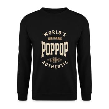 Meilleure pop pop - Sweat-shirt Unisexe - noir - Devant - Alina (178cm) & Michal (187cm)
