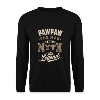 Pawpaw La Légende - Sweat-shirt Unisexe - noir - Devant - Alina (178cm) & Michal (187cm)