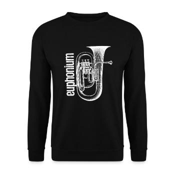 Euphonium Shirts - Unisex Pullover - Schwarz - Vorne - Alina (178cm) & Michal (187cm)