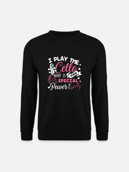 Cello Ich spiele das Cello - Unisex Pullover - Schwarz
