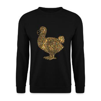 Dodo bird Geometric Shirts - Unisex Sweatshirt - black - Front - Alina (178cm) & Michal (187cm)