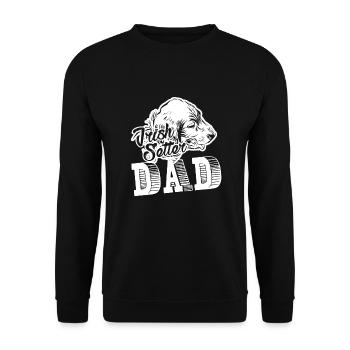 Chemise Papa Setter Irlandais - Sweat-shirt Unisexe - noir - Devant - Alina (178cm) & Michal (187cm)
