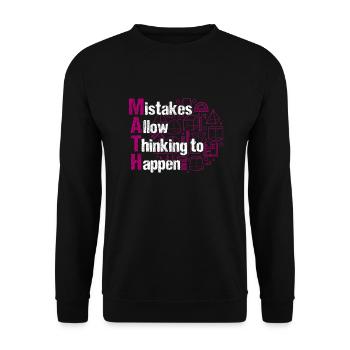 Math Teacher I'm A Math Teacher - Unisex Sweatshirt - black - Front - Alina (178cm) & Michal (187cm)