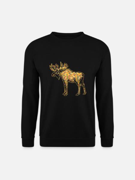 Moose Geometric Shirts - Unisex Sweatshirt - black