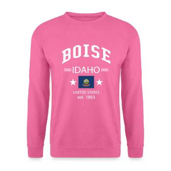 Boise - Sweat-shirt Unisexe - rose - Devant