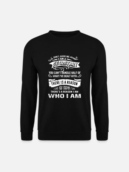 Secretary Don't Judge Secretary - Unisex Sweatshirt - black