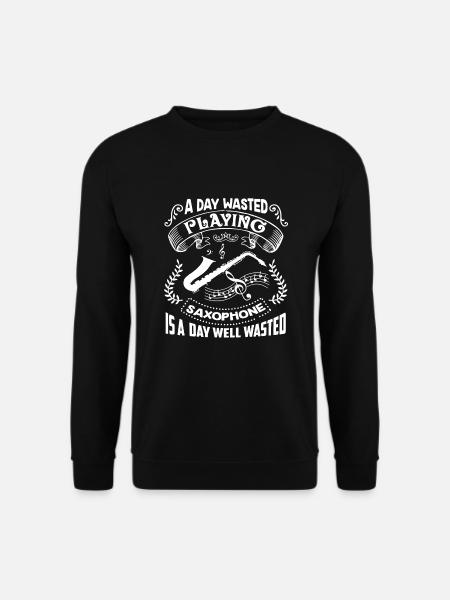 Saxophone A Day Playing Saxophone - Unisex Sweatshirt - black