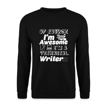 Technical Writer Awesome Technical Writer - Unisex Sweatshirt - black - Front - Alina (178cm) & Michal (187cm)