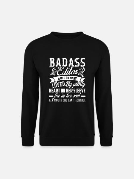 Editor Badass Editor - Unisex Sweatshirt - black