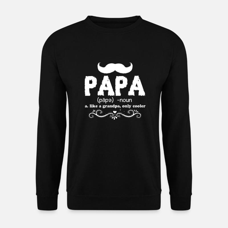 Father's Day Papa Definition - Unisex Sweatshirt - black