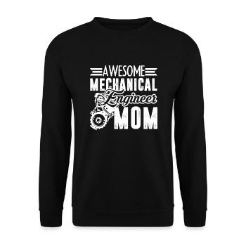 Mechanical Engineer Mechanical Engineer Mom - Unisex Sweatshirt - black - Front - Alina (178cm) & Michal (187cm)
