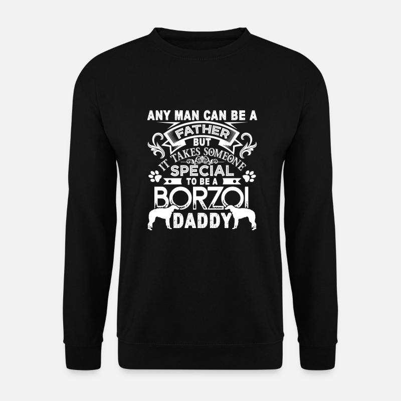 Proud Borzoi Daddy - Unisex Sweatshirt - black