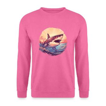 Weißer Hai - Unisex Pullover - Pink - Vorne