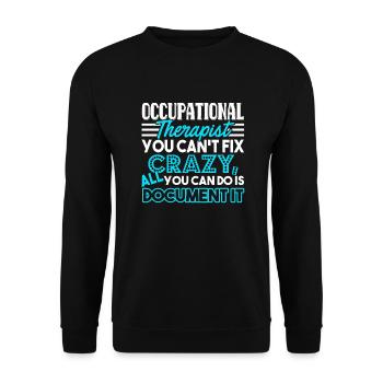 Occupational Therapy Occupational Therapy Funny - Unisex Sweatshirt - black - Front - Alina (178cm) & Michal (187cm)