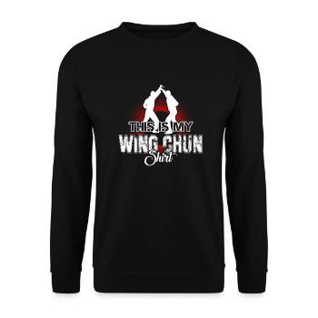 Wing Chun This Is My Wing Chun Shirt - Unisex Sweatshirt - black - Front - Alina (178cm) & Michal (187cm)
