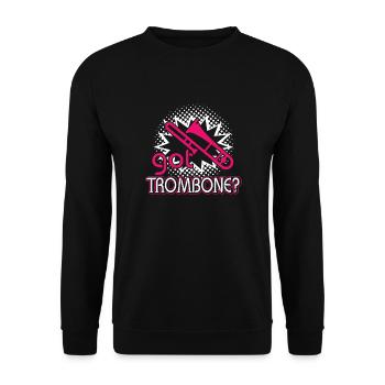 Got Trombone - Unisex Sweatshirt - black - Front - Alina (178cm) & Michal (187cm)