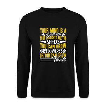 Gardening Gardening Fans - Unisex Sweatshirt - black - Front - Alina (178cm) & Michal (187cm)