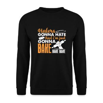 Baking Baker Gonna Bake - Unisex Sweatshirt - black - Front - Alina (178cm) & Michal (187cm)