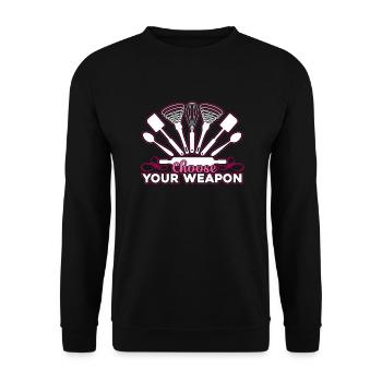 Baker Choose Your Weapon - Unisex Sweatshirt - black - Front - Alina (178cm) & Michal (187cm)