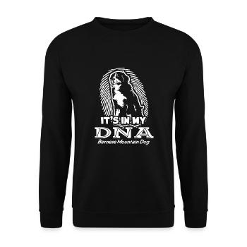 Bernese Mountain Dog In My DNA - Unisex Sweatshirt - black - Front - Alina (178cm) & Michal (187cm)